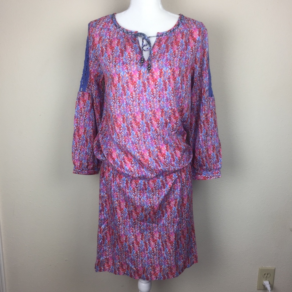 Noble Outfitters Colored Midi Dress Long Sleeve M